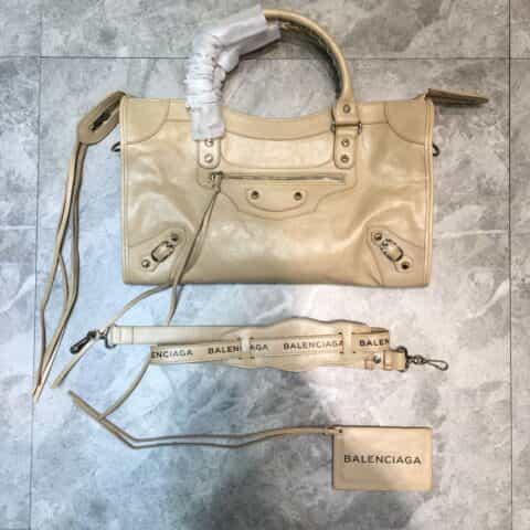 Balenciaga巴黎世家爆裂纹牛皮机车包084228 084669 084332