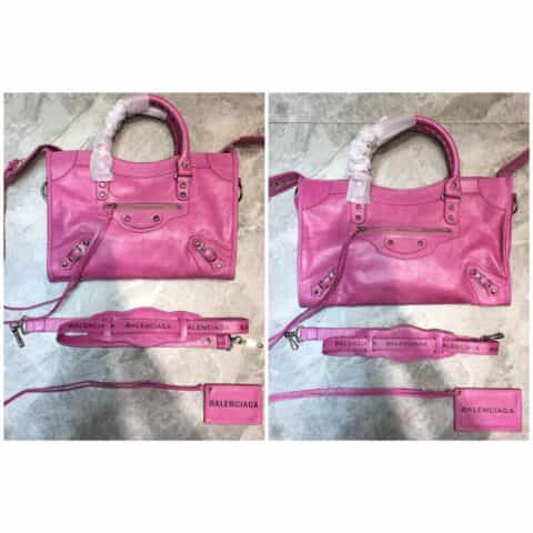 Balenciaga巴黎世家爆裂纹牛皮机车包084669 084332