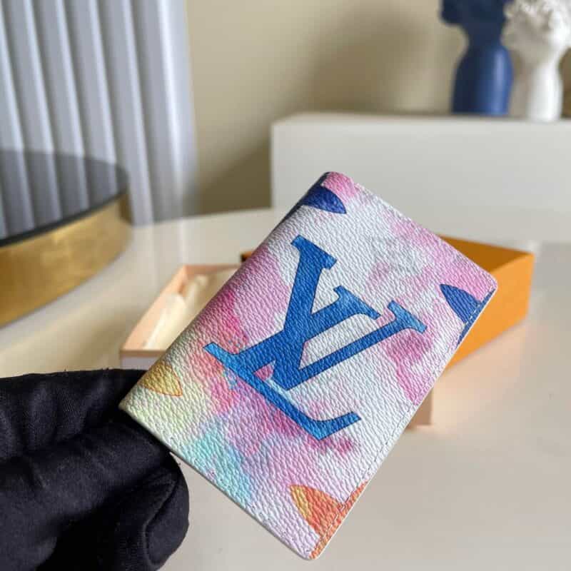 Louis Vuitton LV Pocket Organizer水彩口袋钱夹M80456