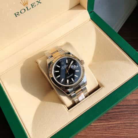 ROLEX- 劳力士日志型18k金男款41mm装载瑞士ETA-2824机芯腕表