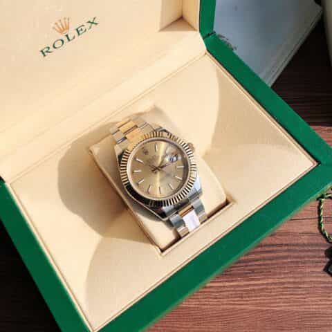 ROLEX- 劳力士日志型18k金男款41mm装载瑞士ETA-2824机芯腕表