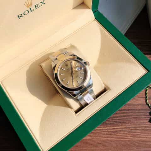 ROLEX- 劳力士日志型18k金男款41mm装载瑞士ETA-2824机芯腕表