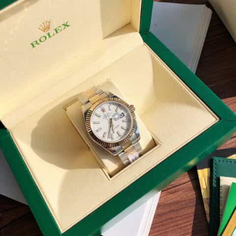 ROLEX- 劳力士日志型18k金男款41mm装载瑞士ETA-2824机芯腕表