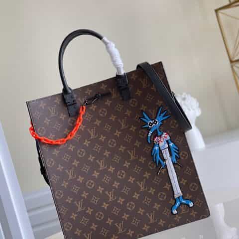 Louis Vuitton LV Sac Plat 手提托特包邮差包 M45667