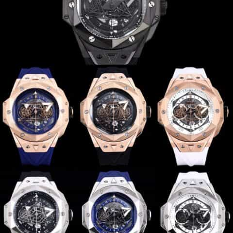 Hublot 宇舶 全新Big Bang Sang Bleu II 刺青7750全自动计时机芯腕表