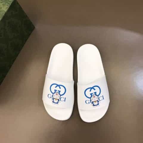 Gucci古驰  GG Blooms印花GG情侣休闲沙滩拖鞋