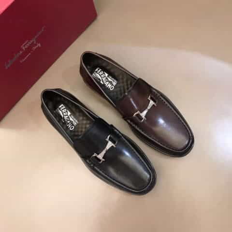 Salvatore Ferragam菲拉格慕   进口小牛皮制成男士厚底休闲乐福鞋