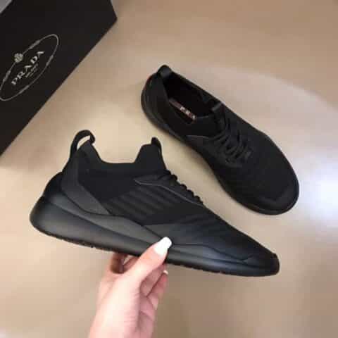 PRADA普拉达   科技飞织面料原单精品新款针织运动鞋
