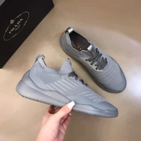 PRADA普拉达   科技飞织面料原单精品新款针织运动鞋