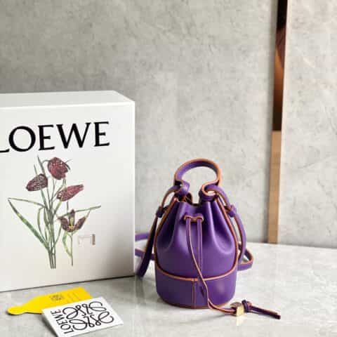 Loewe罗意威 超迷你Nano Balloon水桶包气球包 0660紫色