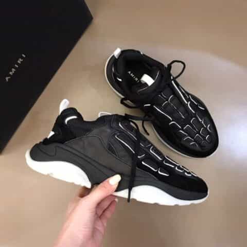 AMIRI骨骼鞋    2021最新麂皮以及牛皮加上高密度网布运动鞋