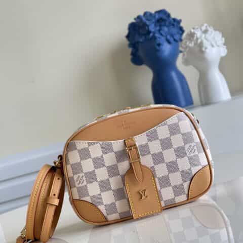 Louis Vuitton LV Deauville 迷你手袋 N50048白格