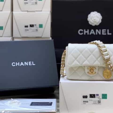 Chanel 2021早秋高级手工坊系列方胖子纪念版金币包 AS2528