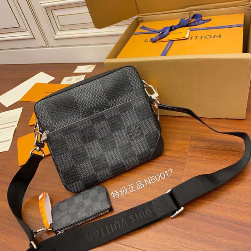 Louis Vuitton LV Trio三合一邮差包 N50017黑格