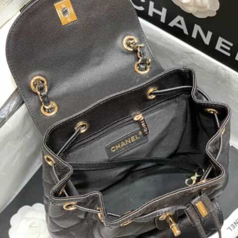 Chanel 小香2020早春新款双背包 AS1371黑色