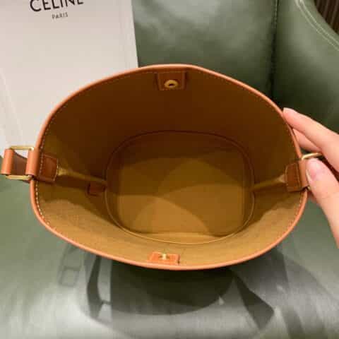 Celine Small Bucket in Triomphe Canvas水桶包191442白花