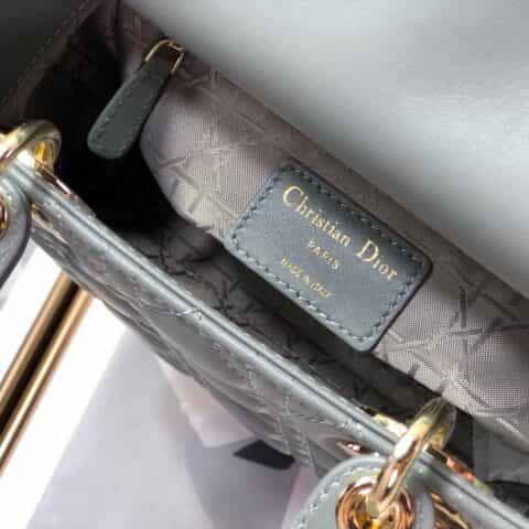 Dior ABC字母款四格戴妃包 2219岩石灰