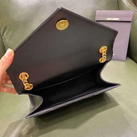 Saint laurent Ysl Envelope 24 中号平纹三色logo信封包 487206平纹