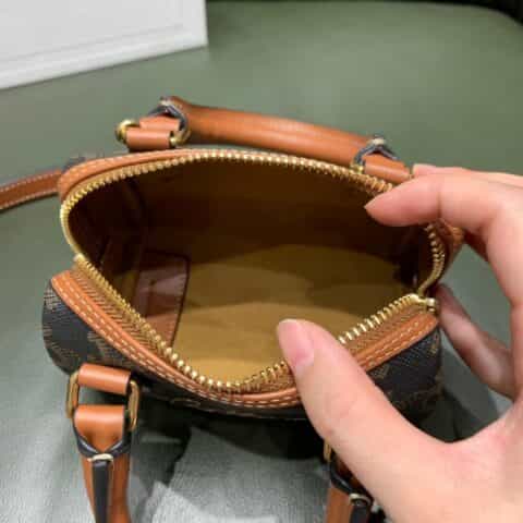 Celine Mini Boston 老花刺绣枕头包 196892