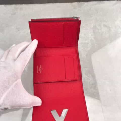 Louis Vuitton LV Twist compact wallet钱夹 M64413红色