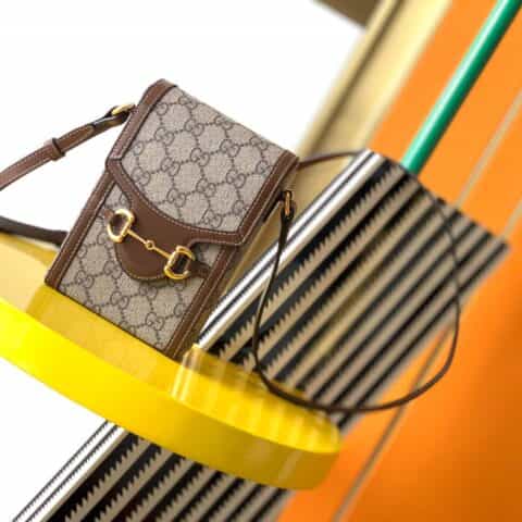 Gucci 马衔扣1955系列迷你手袋 手机包 625615