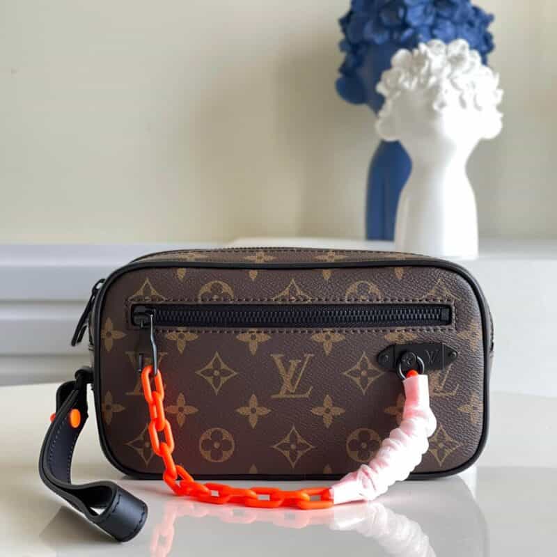 Louis Vuitton LV Virgil Abhol 链条手拿包 M44482老花