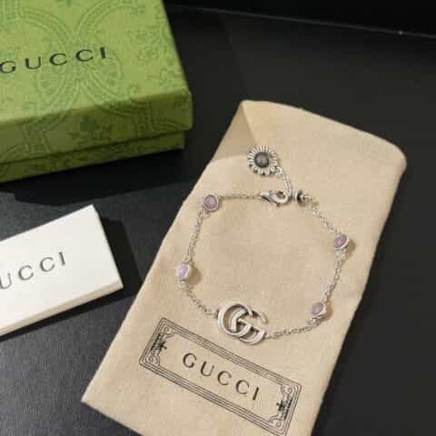 新款Gucci古驰双G雏菊手链