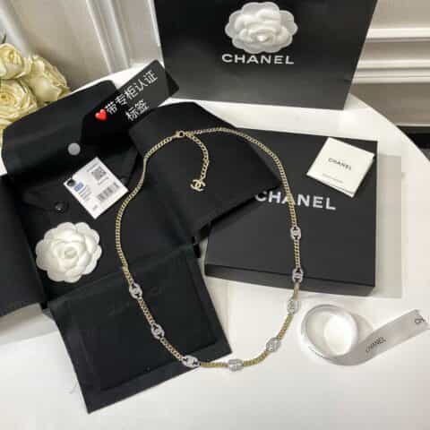 2021新款CHANEL香奈儿双c长款腰带 腰链 项链