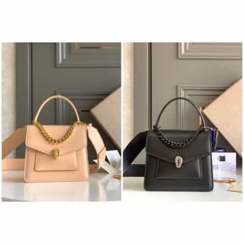 BVLGARI宝格丽Serpenti Forever 系列小羊皮手提包38329290762