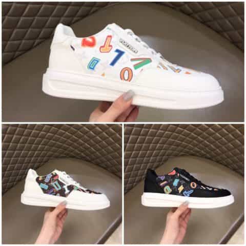 LV/路易威登   牛皮拼接印花牛仔帆布原单级Beverly Hills运动鞋