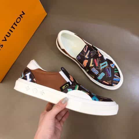 LV/路易威登    L奢品TROCADERO套脚鞋男士休闲鞋