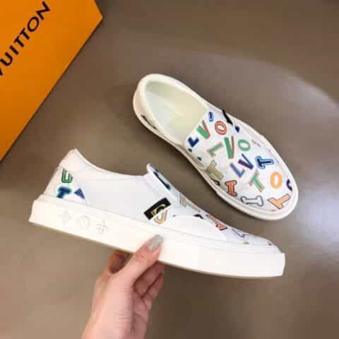 LV/路易威登    L奢品TROCADERO套脚鞋男士休闲鞋