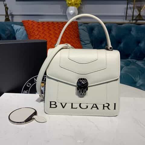 BVLGARI宝格丽serpenti蛇头系列经典Logo手提斜挎包38329