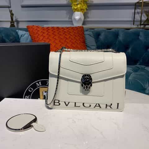 BVLGARI宝格丽serpenti蛇头系列经典Logo斜挎包61879