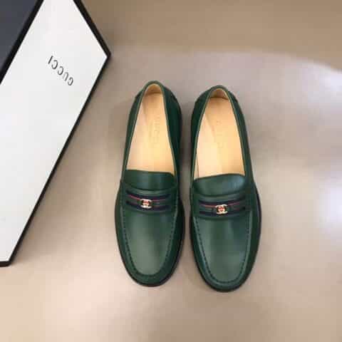 Gucci古驰    进口开边珠牛皮G～家原单级男士正装休闲皮鞋