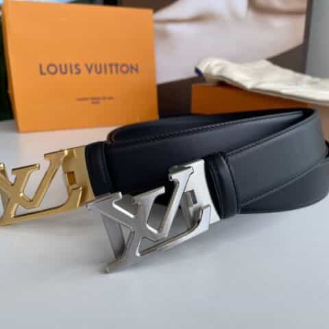 LV/路易威登   精致自动金属扣双面进口牛皮3.5cm腰带