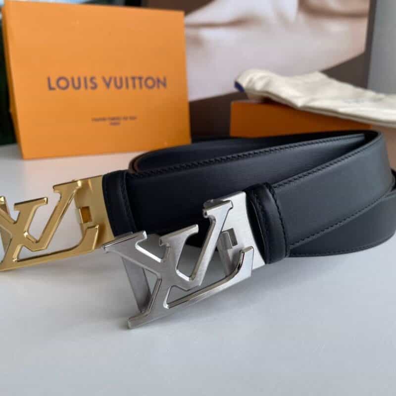 LV/路易威登   精致自动金属扣双面进口牛皮3.5cm腰带