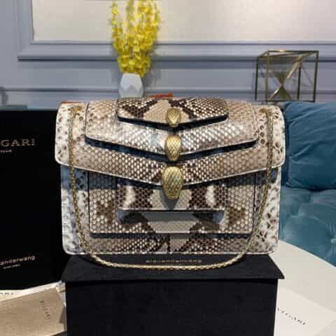 BVLGARI宝格丽蟒蛇皮单肩包288620