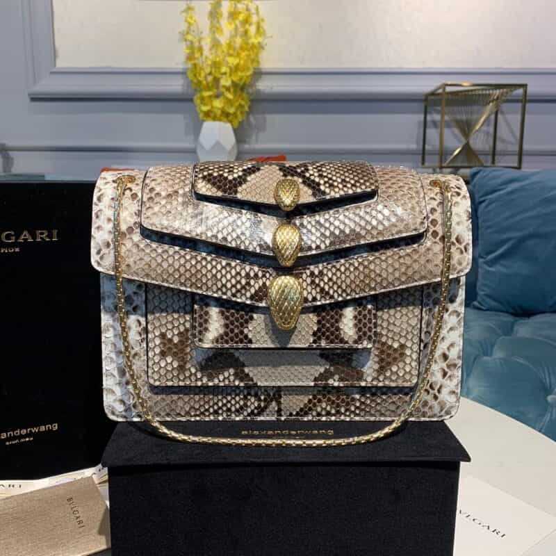 BVLGARI宝格丽蟒蛇皮单肩包288620