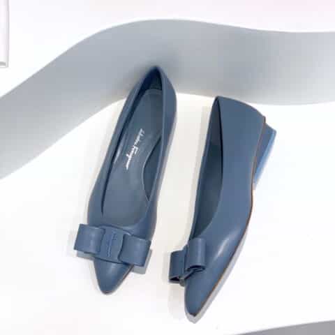 SF salvatore Ferraga*o  菲拉*慕最新糖果色走秀款尖头浅口Viva芭蕾舞鞋