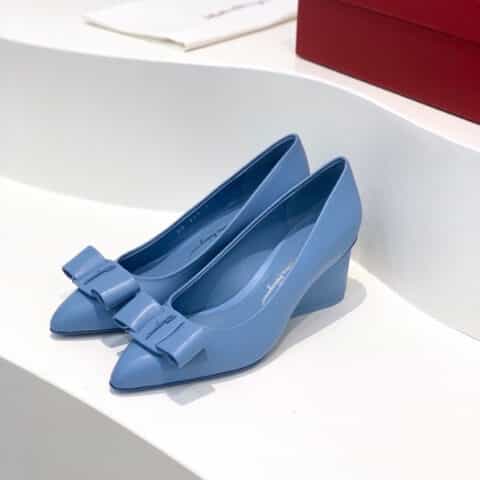 SF salvatore Ferraga*o  菲拉*慕最新糖果色走秀款尖头浅口Viva芭蕾舞鞋
