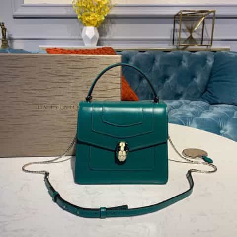 BVLGARI宝格丽意大利进口原单牛皮 Serpenti系列手提单肩斜挎包38329