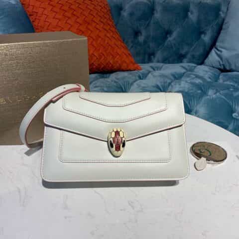 BVLGARI宝格丽进口原单牛皮斜挎包61885