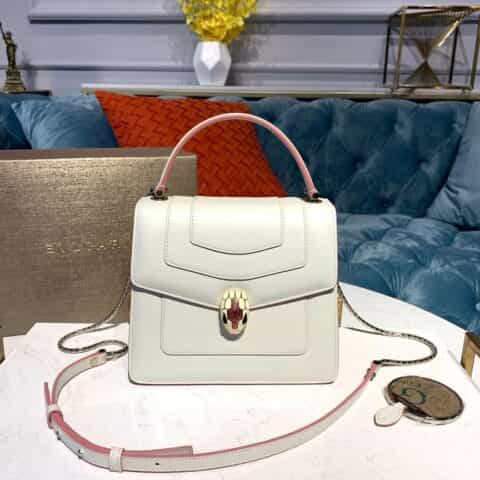 BVLGARI宝格丽进口原单牛皮手提包38329