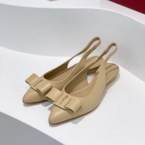 SF salvatore Ferraga*o  菲拉*慕2021新款viva系列后空露跟粗跟凉鞋