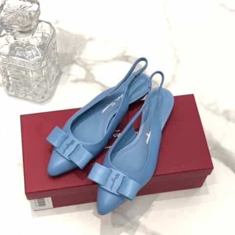 SF salvatore Ferraga*o  菲拉*慕2021新款viva系列后空露跟粗跟凉鞋