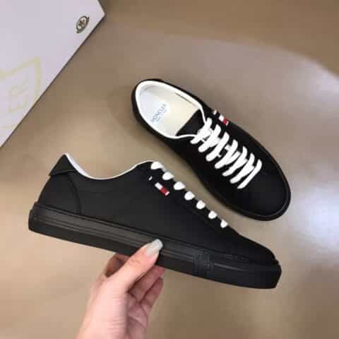Moncler/盟可睐 Monaco条纹官网同步新款小白鞋