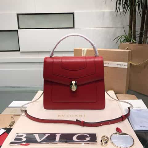 BVLGARI宝格丽进口原单牛皮原单品质双层手提包39779