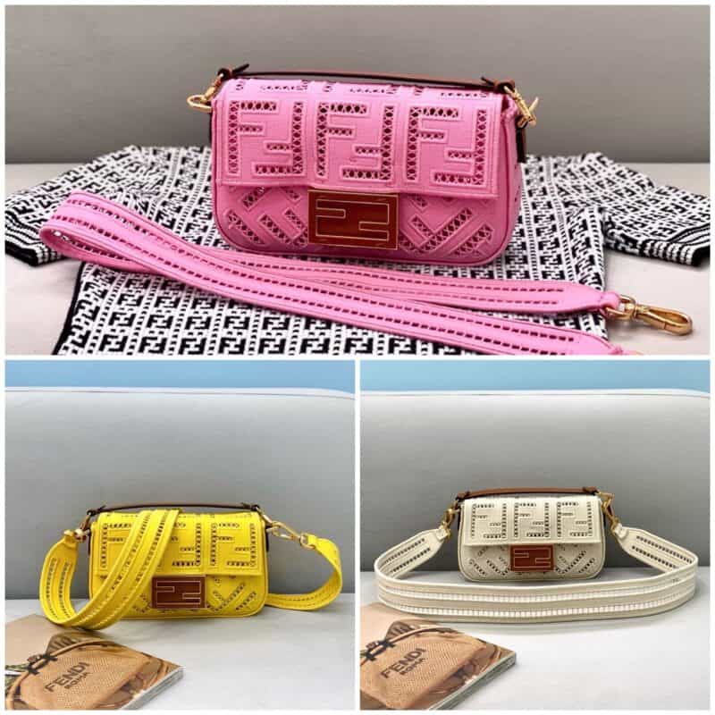 FENDI芬迪镂空窗元素baguette手袋8372AS