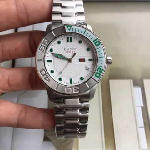 古驰-新款Gucci 男士精钢时尚石英碗表